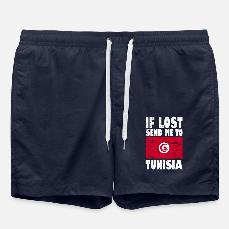 Slogan du drapeau tunisien - Short de bain - bleu marine