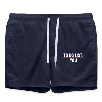 Mallorca Sauf Party Jersey To Do List You Malle - Swim Trunks - french navy - Front - AI Model Male 185 light (185cm)