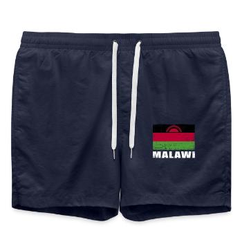 Annonces Flag Grunge Annonces Flag - Short de bain - bleu marine - Devant - AI Model Male 185 light (185cm)