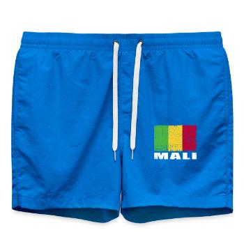 Mali Flag Grunge Mali Flag - Swim Trunks - cobalt blue - Front