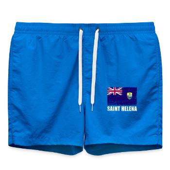 Saint Helena Flag Grunge Saint Helena Flag - Swim Trunks - cobalt blue - Front