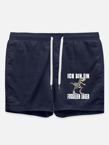 ICH BIN EIN FOSSILIEN JÄGER - Badeshorts - French Navy