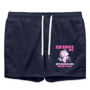 Ich bin 52 Bitte helfen Sie mir über Straße - Badeshorts - French Navy - Vorne - AI Model Male 185 light (185cm)