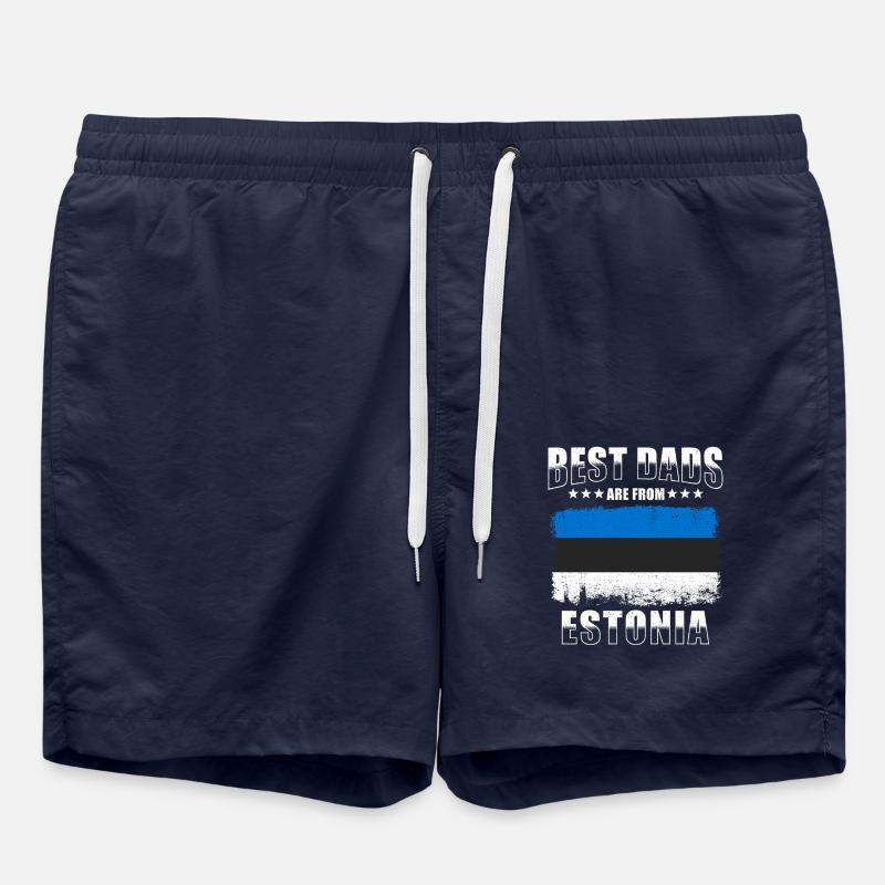 Estonian father Estonia Papa - Swim Trunks - french navy