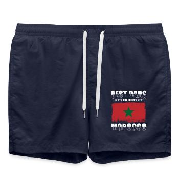 Père marocain Les meilleurs pères sortent - Short de bain - bleu marine - Devant - AI Model Male 185 light (185cm)