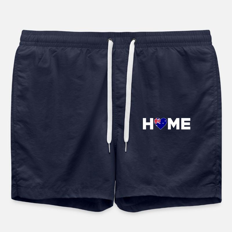 Australia Home Australia Flag - Swim Trunks - french navy