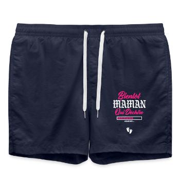 Bientôt Maman qui déchire - Short de bain - bleu marine - Devant - AI Model Male 185 light (185cm)