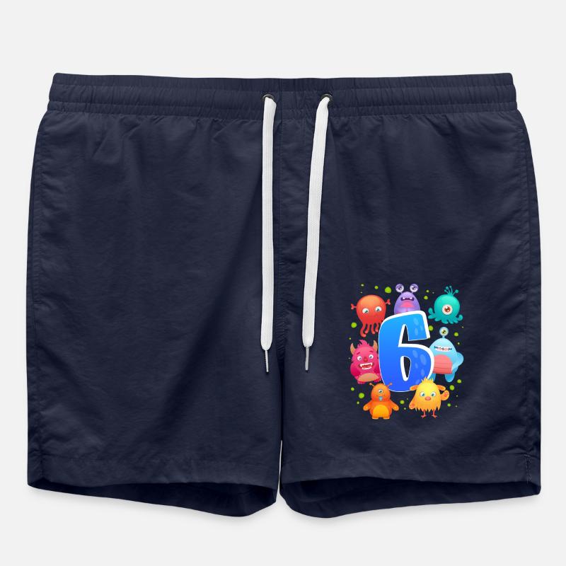 6. Geburtstag | Monster Geburtstag | Monster - Badeshorts - French Navy