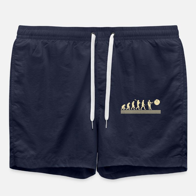 Evolution Des Finanzanalysten - Badeshorts - French Navy