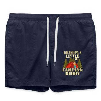 Le petit copain de camping de grand-père - Short de bain - bleu marine - Devant - AI Model Male 185 light (185cm)