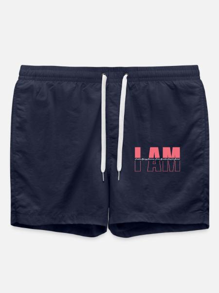 Inspiration Woman Saying Self-confidence - Swim Trunks - french navy