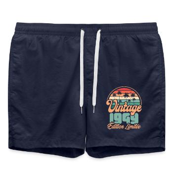 Cadeau D'anniversaire 1949 Vintage Edition Limitée - Short de bain - bleu marine - Devant - AI Model Male 185 light (185cm)