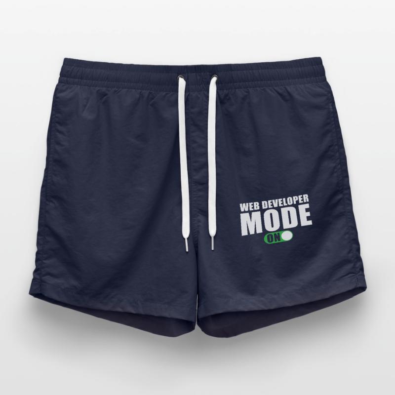 Web Developer Mode On Swim Trunks