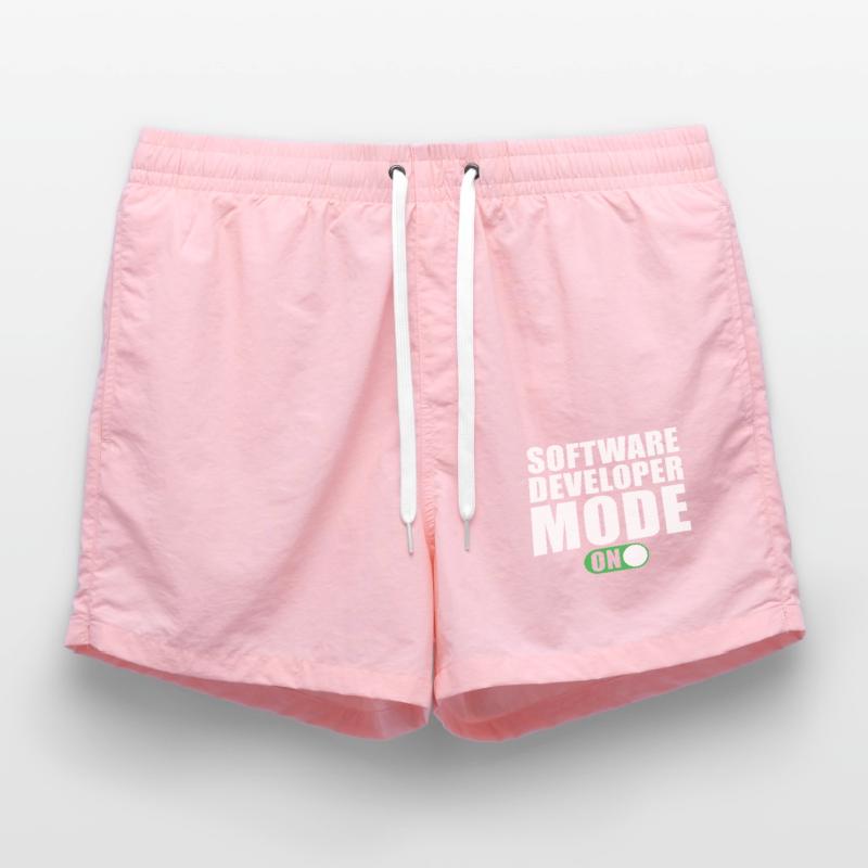 Software Developer Mode On Swim Trunks