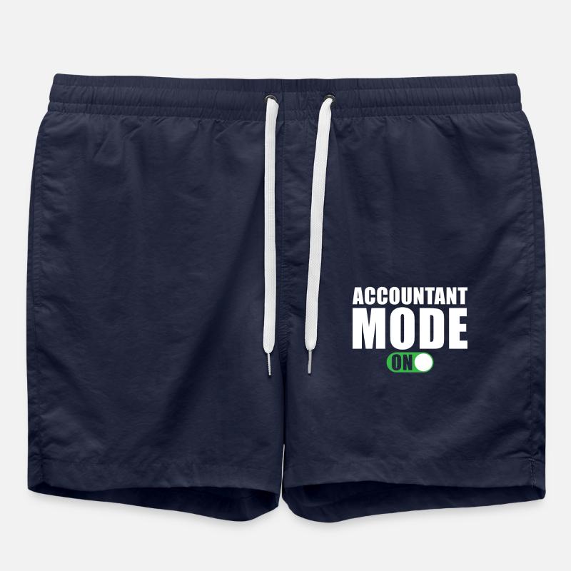 Accountant Mode On - Swim Trunks - french navy