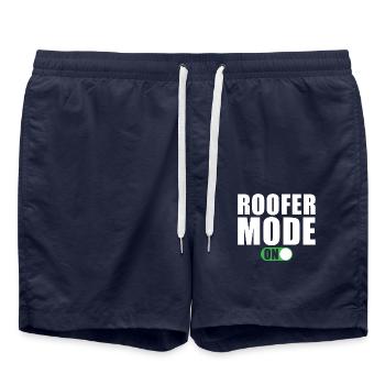 Dachdecker Modus Ein - Badeshorts - French Navy - Vorne - AI Model Male 185 light (185cm)