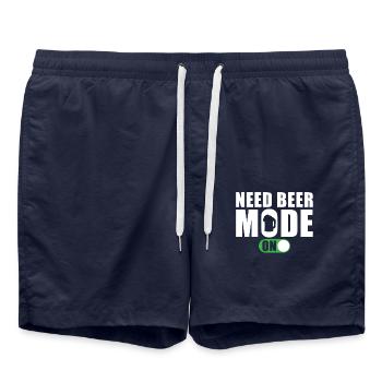 Drôle de bière disant besoin de mode bière - Short de bain - bleu marine - Devant - AI Model Male 185 light (185cm)