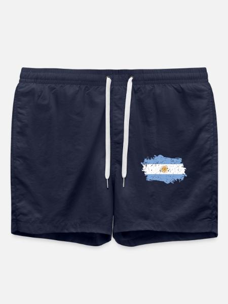 Drapeau argentin Grunge Drapeau argentin - Short de bain - bleu marine