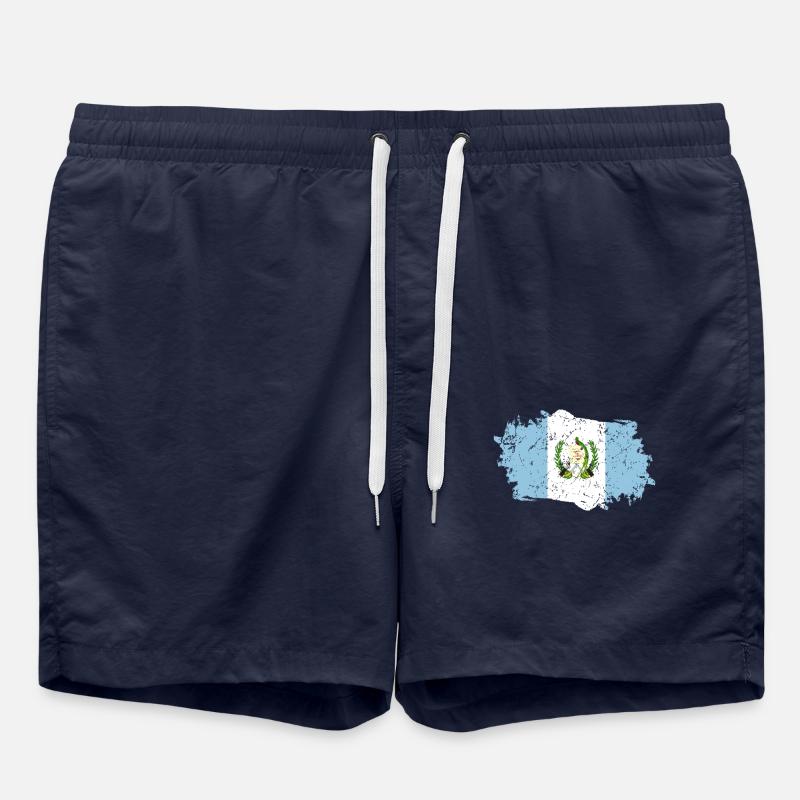 Guatemala Flag Grunge Guatemala Flag - Swim Trunks - french navy