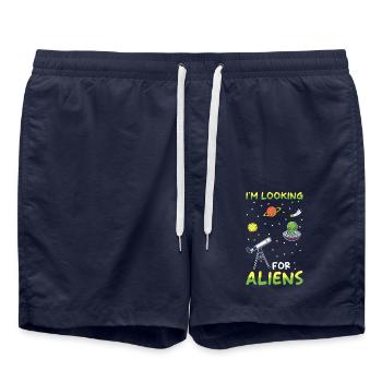 Télescope d’astronomie Cadeau astronome - Short de bain - bleu marine - Devant - AI Model Male 185 light (185cm)