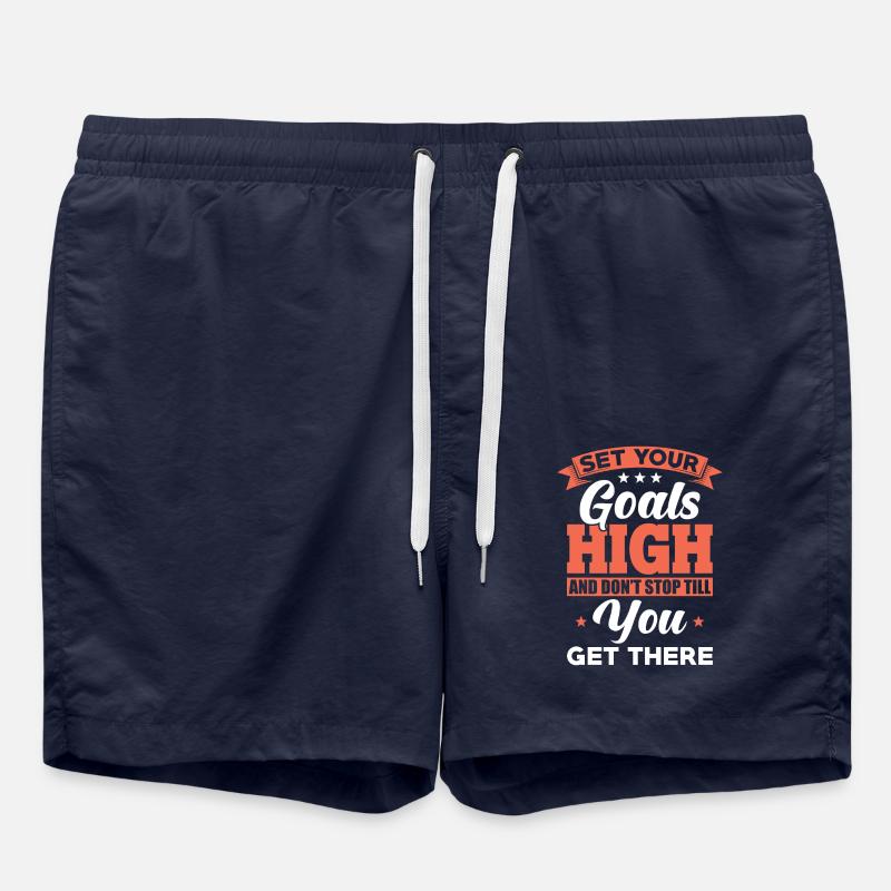 Motivation Success Goals Saying - Swim Trunks - french navy