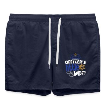 Police assistant | Children's Birthday Party Police | - Swim Trunks - french navy - Front - AI Model Male 185 light (185cm)