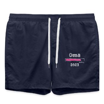 Oma 2023 loading Omi Gandma Oma - Badeshorts - French Navy - Vorne - AI Model Male 185 light (185cm)