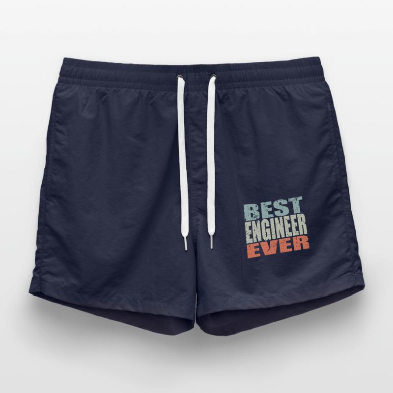 Best Engineer ever Engineer Gift Swim Trunks
