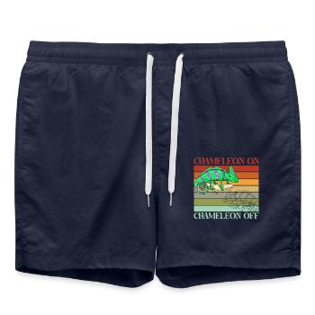 Chameleon on Chameleon off - Badeshorts - French Navy - Vorne - AI Model Male 185 light (185cm)