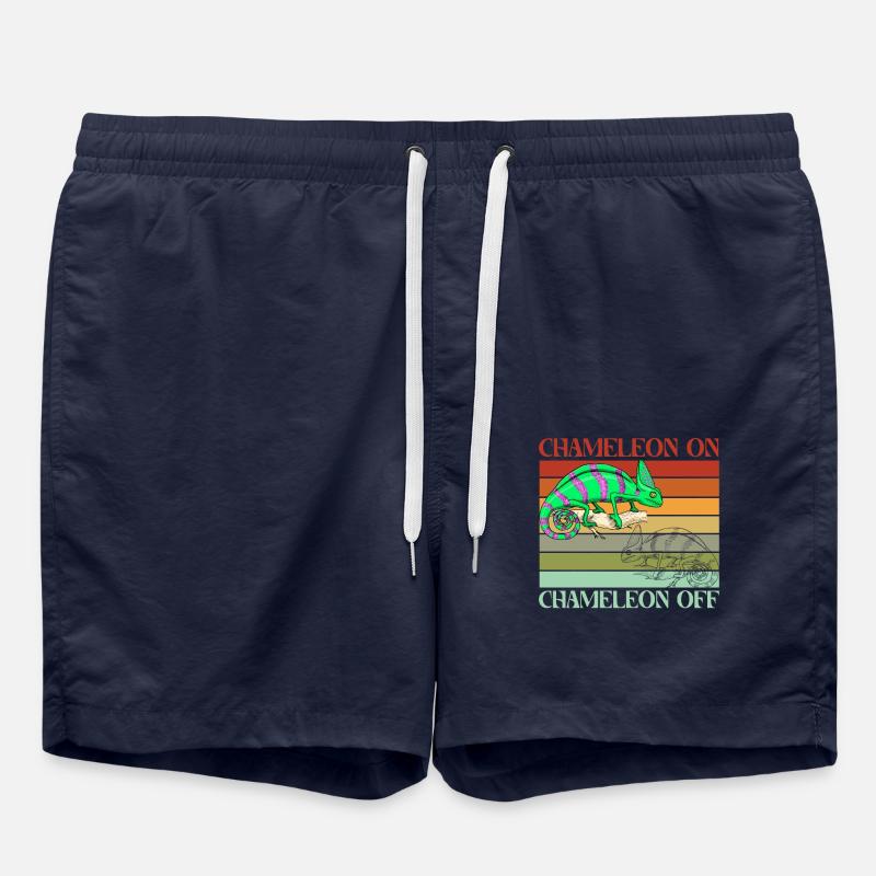 Chameleon on Chameleon off - Swim Trunks - french navy