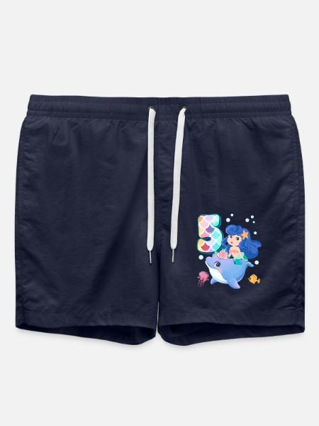 5. Geburtstag | Meerjungfrau Geburtstag | - Badeshorts - French Navy
