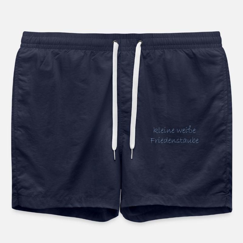kleine weisse friedenstaube. - Badeshorts - French Navy
