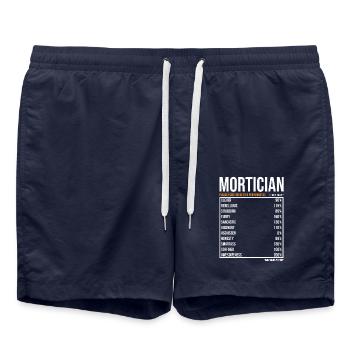 Undertaker Gravedigger Mortician profession - Swim Trunks - french navy - Front - AI Model Male 185 light (185cm)