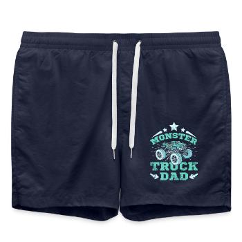 Papa Monster Truck - Short de bain - bleu marine - Devant - AI Model Male 185 light (185cm)