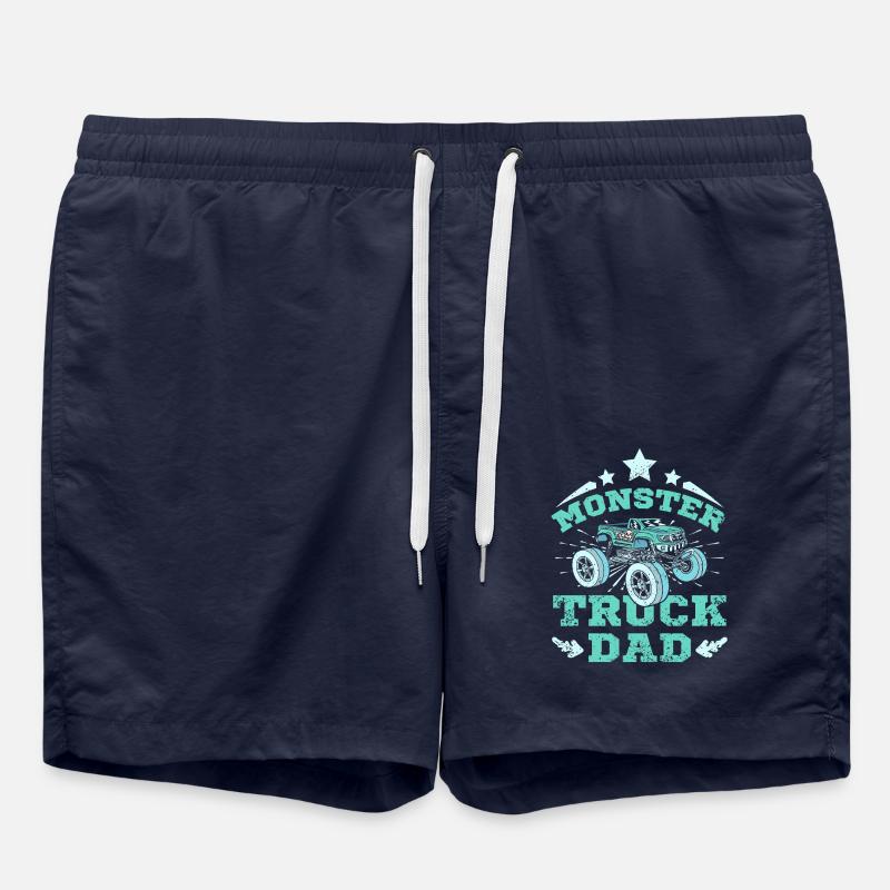 Monster Truck Dad - Badeshorts - French Navy