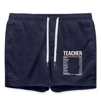 Enseignant Enseignant Drôle Cadeau - Short de bain - bleu marine - Devant - AI Model Male 185 light (185cm)