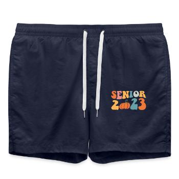 Senior 2023 Halloween-kostümparty Mit Kürbis - Badeshorts - French Navy - Vorne - AI Model Male 185 light (185cm)