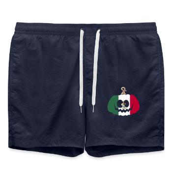 Hungary Halloween Pumpkin - Swim Trunks - french navy - Front - AI Model Male 185 light (185cm)