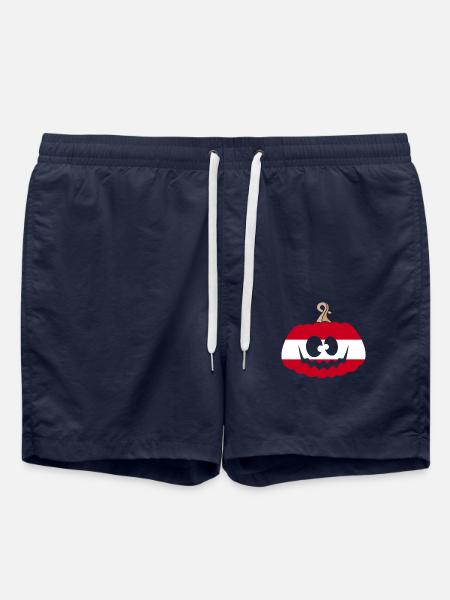 Hungary Halloween Pumpkin - Swim Trunks - french navy