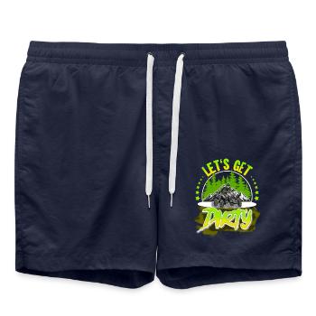 Quad ATV Offroad Quad Riders - Swim Trunks - french navy - Front - AI Model Male 185 light (185cm)
