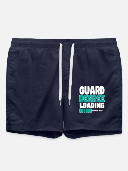 Security guard invites training - Swim Trunks - french navy