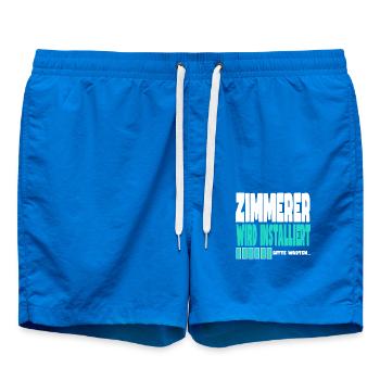 Zimmerer wird installiert - Badeshorts - Cobalt blue - Vorne