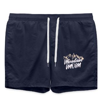 Father Mountaineering Mountain mom - Badeshorts - French Navy - Vorne - AI Model Male 185 light (185cm)