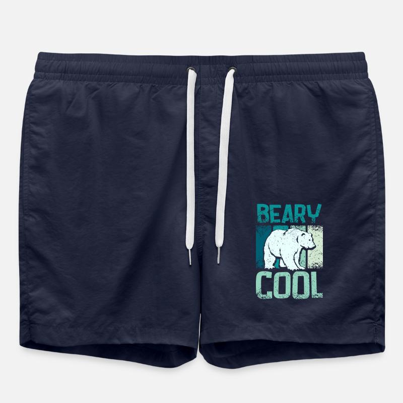 Ours polaires beary cool - Short de bain - bleu marine
