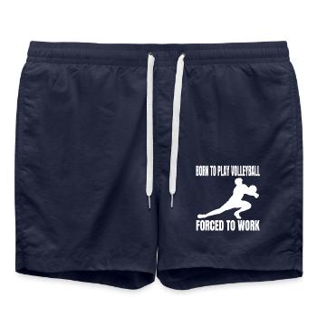 Volley-ball Cadeau Volleyball Beach Volleyball - Short de bain - bleu marine - Devant - AI Model Male 185 light (185cm)