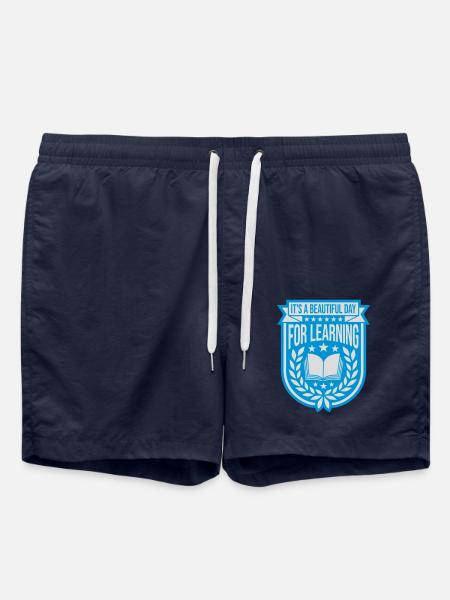 beautiful day for learning - Swim Trunks - french navy