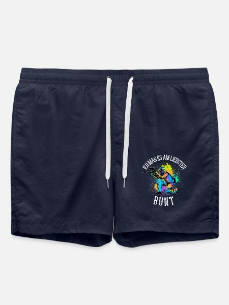 Paintball - Badeshorts - French Navy