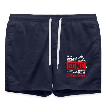 Nouvelle maison de nouveaux souvenirs - Short de bain - bleu marine - Devant - AI Model Male 185 light (185cm)