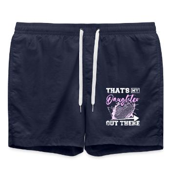 That's my daughter out there football children - Badeshorts - French Navy - Vorne - AI Model Male 185 light (185cm)