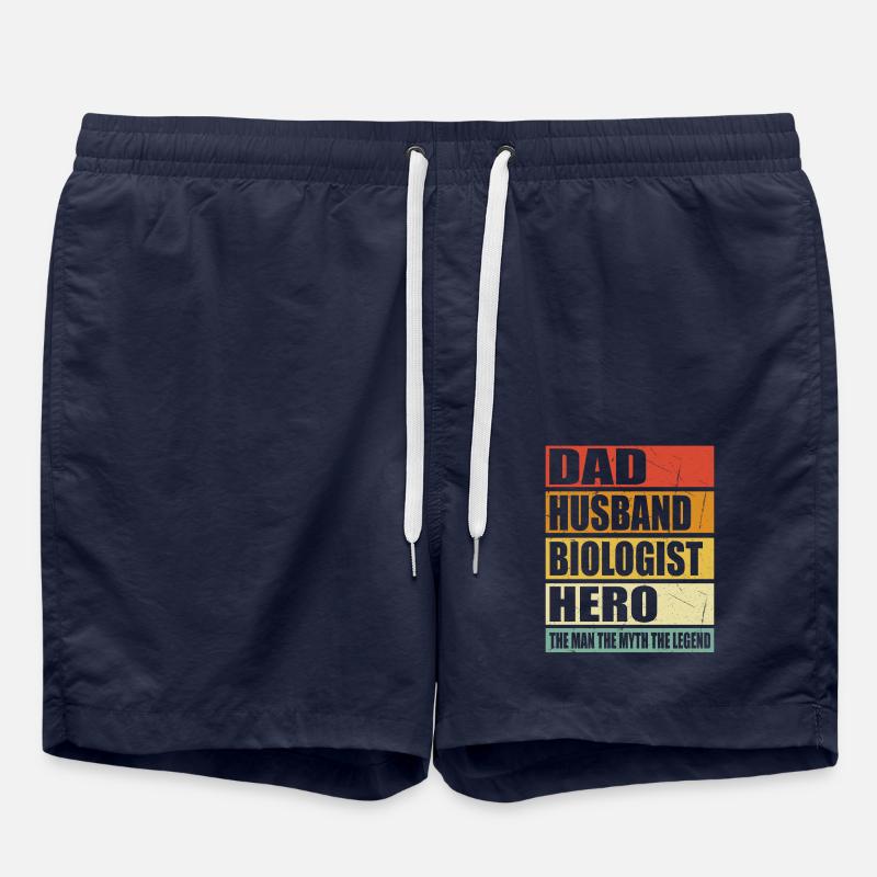 Vater Ehemann Biologe Held - Badeshorts - French Navy